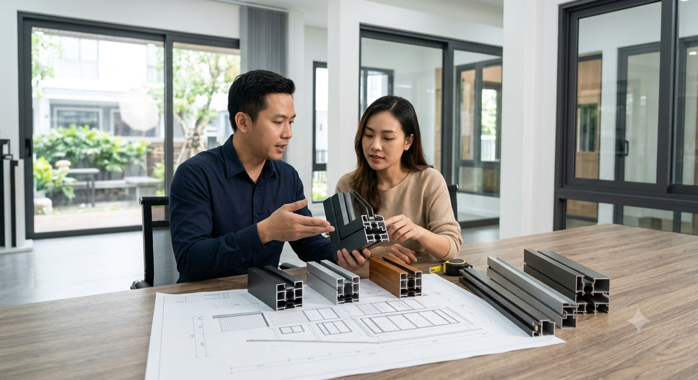 Cách lựa chọn hệ nhôm phù hợp với thiết kế không gian