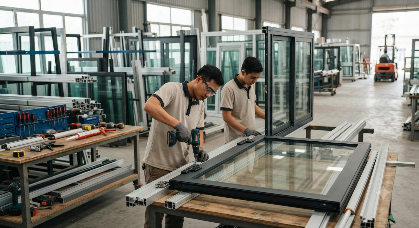 Nhôm kính cho cửa đi và cửa sổ
